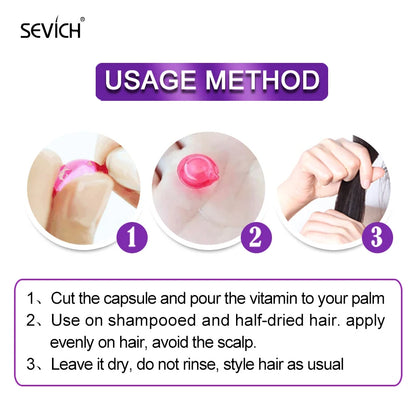 Sevich SilkDrops™ — 2025 Hair Repair Vitamin Capsules with Keratin & Moroccan Oil