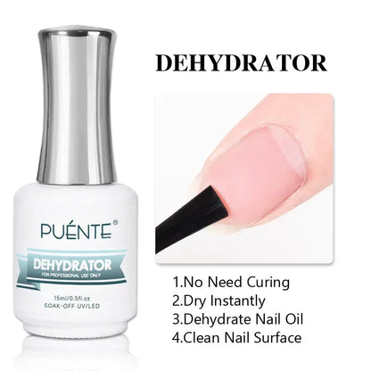 15ML HEMA-Free Base & Top Coat Set – Crystal Glossy & Velvet Matte Finish for Sensitive Nails | Soak-Off UV/LED Gel Varnish
