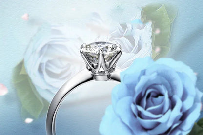 MoissGlow™ 925 Sterling Silver Moissanite Ring – Real Certified Diamond Alternative | Luxury Wholesale Fine Jewelry