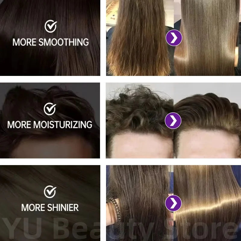 KeratiLux™ 5-Second Purple Repair Hair Mask – Deep Collagen Nourishment for Damaged & Frizzy Hair (200ml)