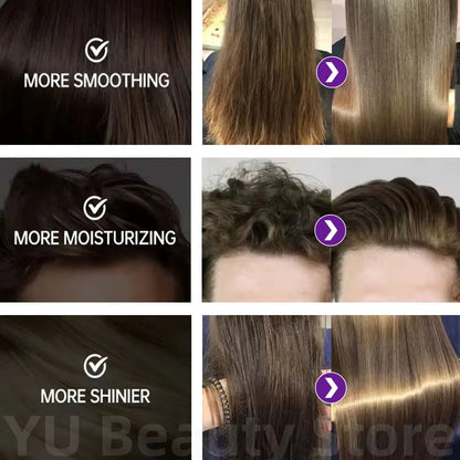KeratiLux™ 5-Second Purple Repair Hair Mask – Deep Collagen Nourishment for Damaged & Frizzy Hair (200ml)