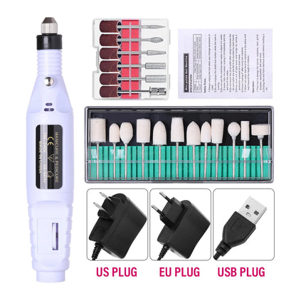 LULAA ProFile™ — Portable Electric Nail Drill Set for Manicure & Pedicure