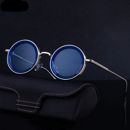 Here’s a complete Shopify product listing for your Round Steampunk Sunglasses, optimized to attract both men and women with a bold retro style: