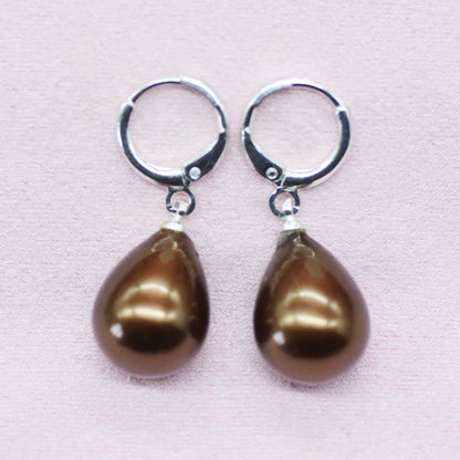 Stunning Sea Shell Pearl Earrings – 12x16mm AAA Grade | Elegant Gift for Girls & Women