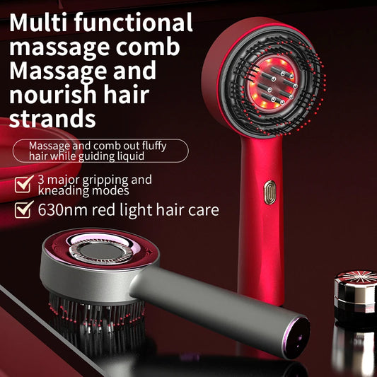 GlowRoot™ Infrared Hair Therapy Comb – Hair Growth Massager & Oil Applicator