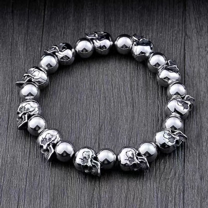 Vintage Silver Ethnic Dragon Cuff Bracelet – Bold Men’s Motorcycle & Street Style Jewelry