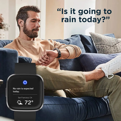 🖤 Fitbit Versa 2™ – Health & Fitness Smartwatch with Alexa, Heart Rate, Sleep & Swim Tracking