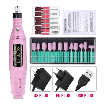 LULAA ProFile™ — Portable Electric Nail Drill Set for Manicure & Pedicure