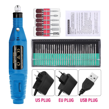 LULAA ProFile™ — Portable Electric Nail Drill Set for Manicure & Pedicure