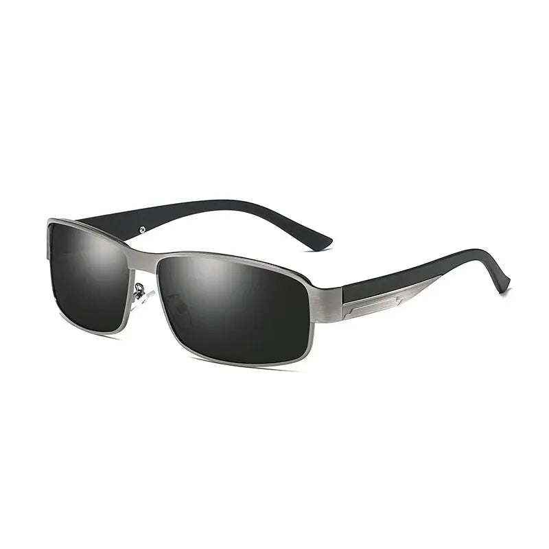 LuxDrive™ Classic Polarized Sunglasses – Vintage Metal Frame UV400 Eyewear for Men
