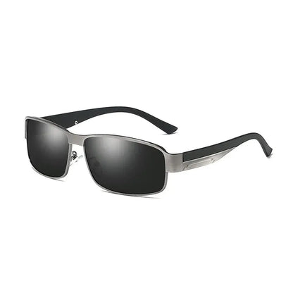 LuxDrive™ Classic Polarized Sunglasses – Vintage Metal Frame UV400 Eyewear for Men