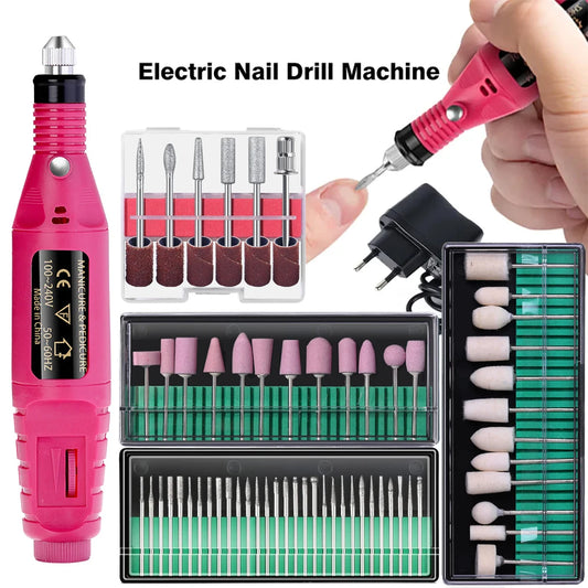 LULAA ProFile™ — Portable Electric Nail Drill Set for Manicure & Pedicure
