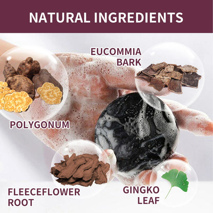 Polygonum Black Restore™ Shampoo Bar – Herbal Anti-Hair Loss & Dandruff Control Soap with Root Strengthening Formula
