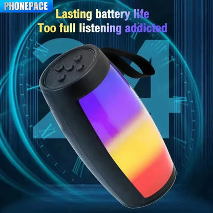 BassBlaze™ — Portable Bluetooth Speaker with Deep Bass & LED Light Show