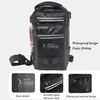 ProTrek™ Tactical Fishing Gear Bag – Lightweight Waterproof Multi-Compartment Backpack for Outdoor Anglers