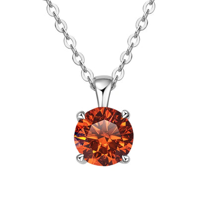 JoyceJelly™ 1ct Moissanite Pendant Necklace | Classic 4-Prong Luxury Fine Jewelry