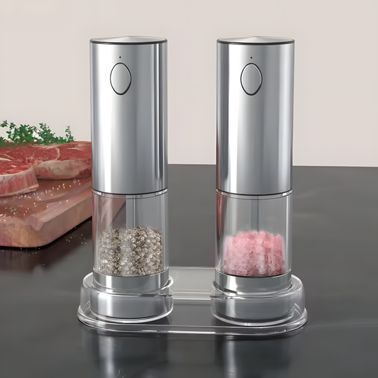 GrindMate™ USB Rechargeable Electric Salt & Pepper Mill (2 pcs)