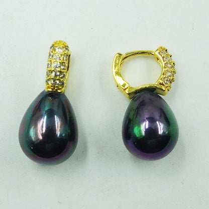 Stunning Sea Shell Pearl Earrings – 12x16mm AAA Grade | Elegant Gift for Girls & Women