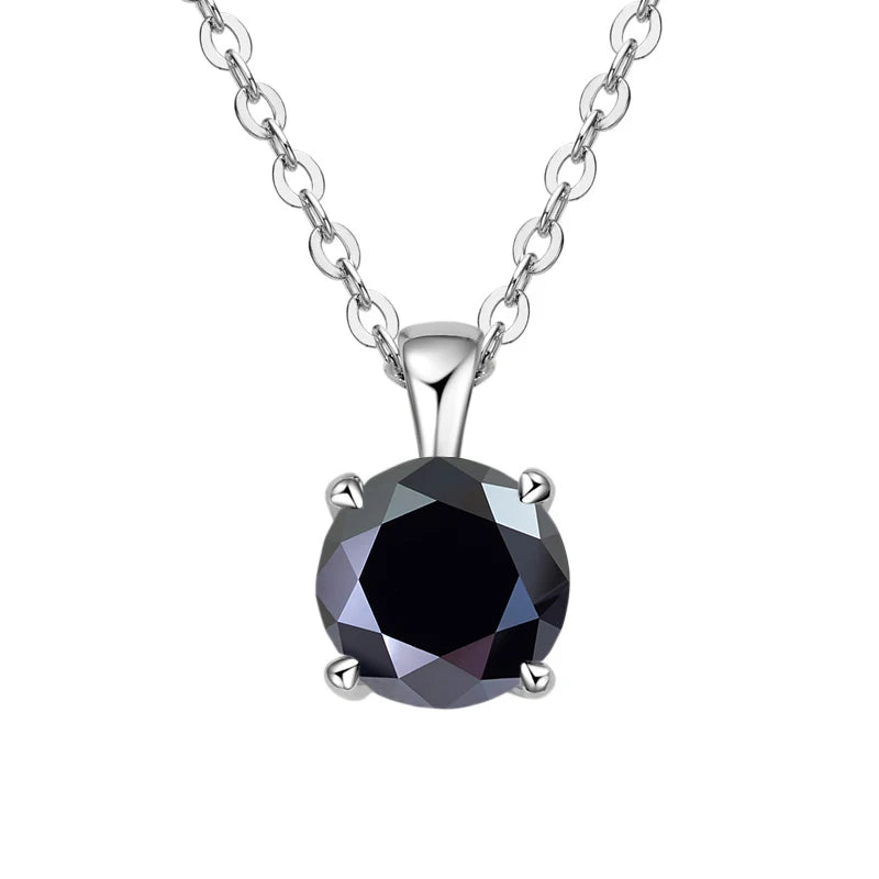 JoyceJelly™ 1ct Moissanite Pendant Necklace | Classic 4-Prong Luxury Fine Jewelry