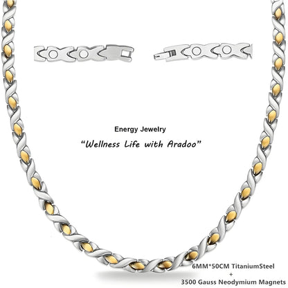 ARADOO Magnetic Copper Necklace – Stylish Pain Relief & Wellness Jewelry for Men & Women