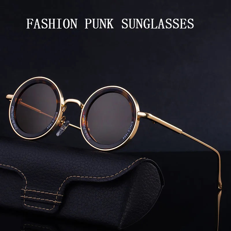 Here’s a complete Shopify product listing for your Round Steampunk Sunglasses, optimized to attract both men and women with a bold retro style: