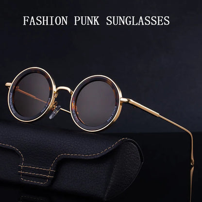 Here’s a complete Shopify product listing for your Round Steampunk Sunglasses, optimized to attract both men and women with a bold retro style: