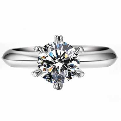 MoissGlow™ 925 Sterling Silver Moissanite Ring – Real Certified Diamond Alternative | Luxury Wholesale Fine Jewelry