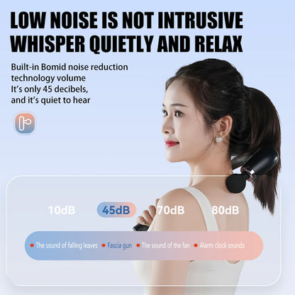 PowerPulse™ Electric Fascia Gun – Deep Tissue Percussion Massager for Full Body Muscle Relief & Recovery