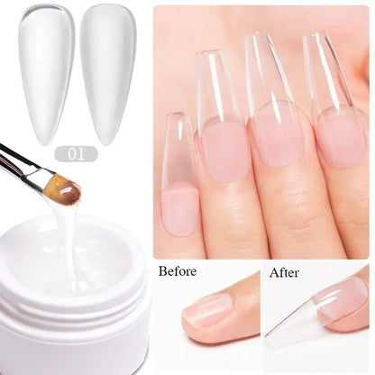 15ML HEMA-Free Base & Top Coat Set – Crystal Glossy & Velvet Matte Finish for Sensitive Nails | Soak-Off UV/LED Gel Varnish