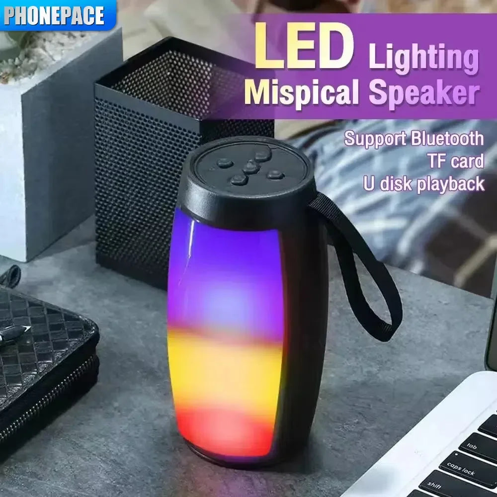 BassBlaze™ — Portable Bluetooth Speaker with Deep Bass & LED Light Show