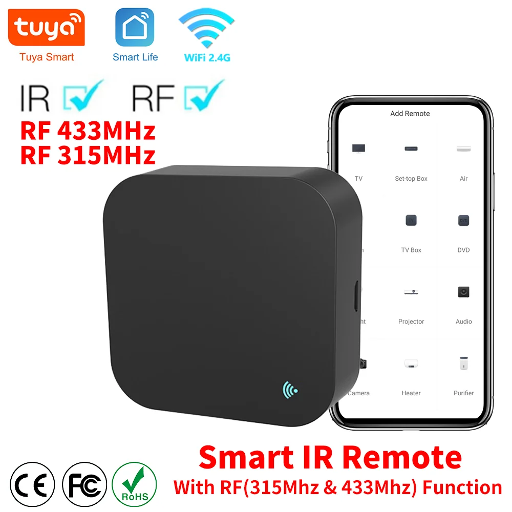 TuyaLink™ Universal Smart Remote (IR/RF + WiFi Control)