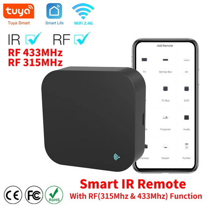 TuyaLink™ Universal Smart Remote (IR/RF + WiFi Control)