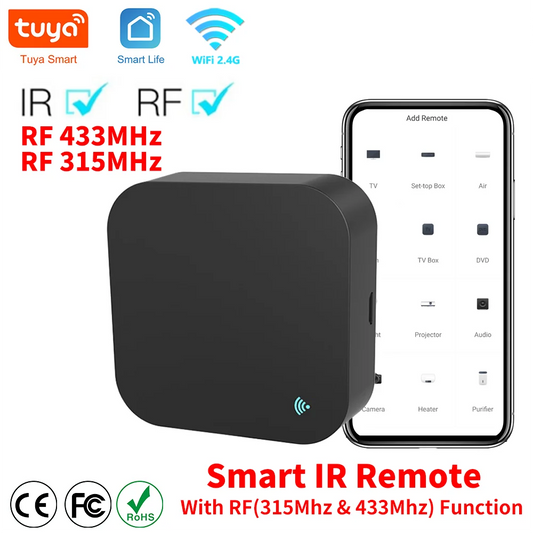 TuyaLink™ Universal Smart Remote (IR/RF + WiFi Control)