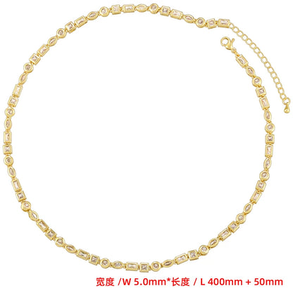 ZHUKOU Candy Cubic Zirconia Necklace – Couples Edition | VL242