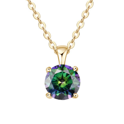 JoyceJelly™ 1ct Moissanite Pendant Necklace | Classic 4-Prong Luxury Fine Jewelry