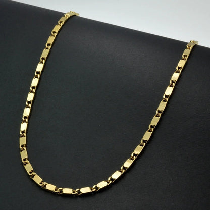 Gold-Plated New Style Cuban Chain Necklace – 50–70cm | Men & Women | Model N45
