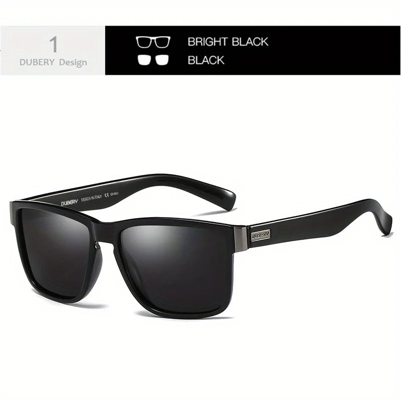 DUBERY 518 Polarized Sunglasses – UV400 Protection, 15 Color Options for Men & Women
