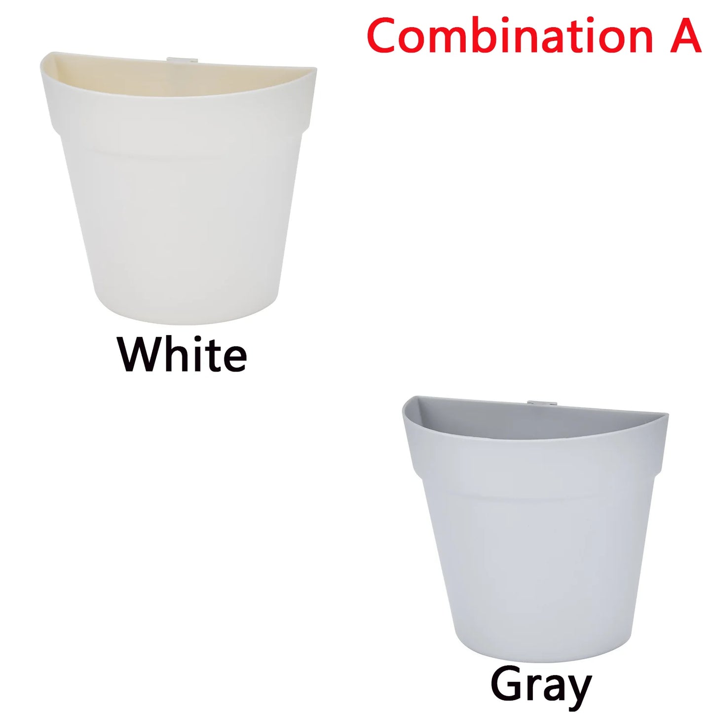 WallBloom™ Semi-Circular Wall Planter – No-Drill Hydroponic Flower Pot for Indoors & Balconies