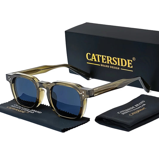 CATERSIDE™ Retro Duo – Punk Square Festival Sunglasses (2-Pack)