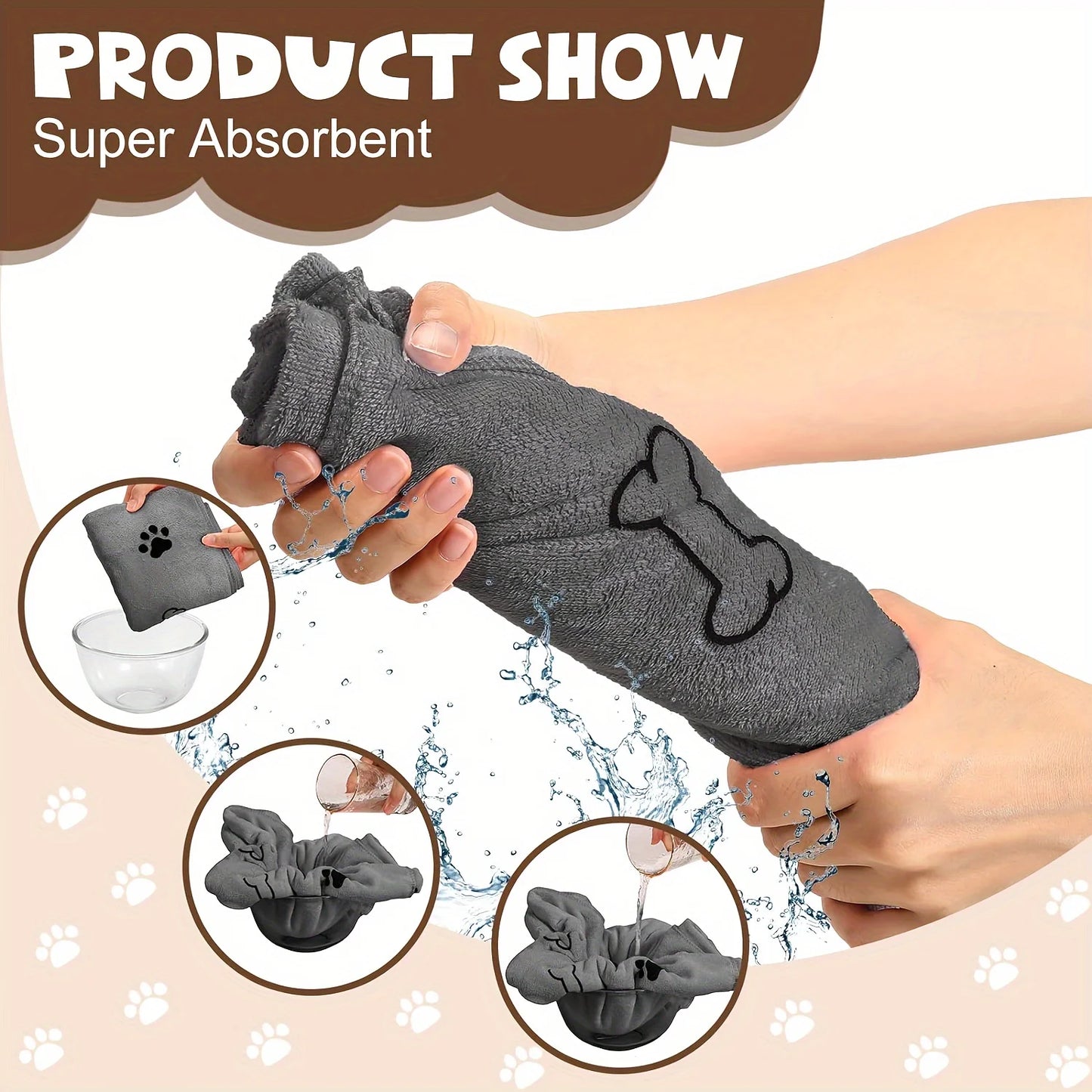 PawDry™ — Ultra-Absorbent Quick-Dry Microfiber Pet Towel