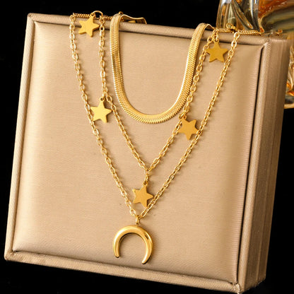 EILIECK™ 4-Leaf Clover Green Zircon Necklace | 316L Stainless Steel Waterproof Pendant for Women