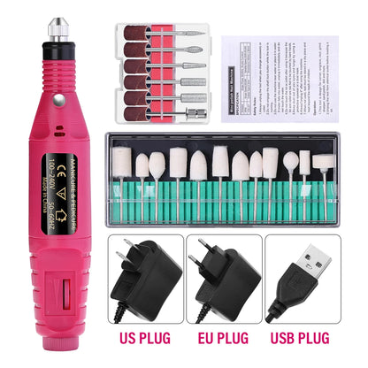 LULAA ProFile™ — Portable Electric Nail Drill Set for Manicure & Pedicure