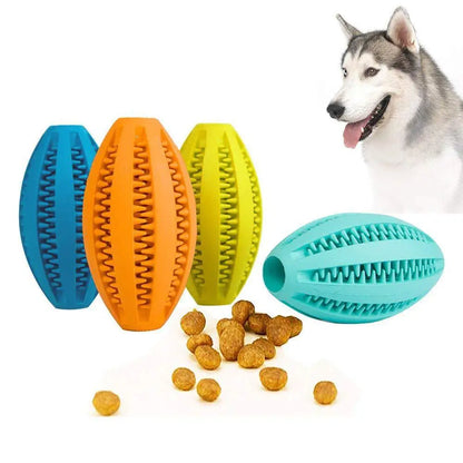 ChompBall™ — Tough Rubber Chew & Treat Toy for Dogs