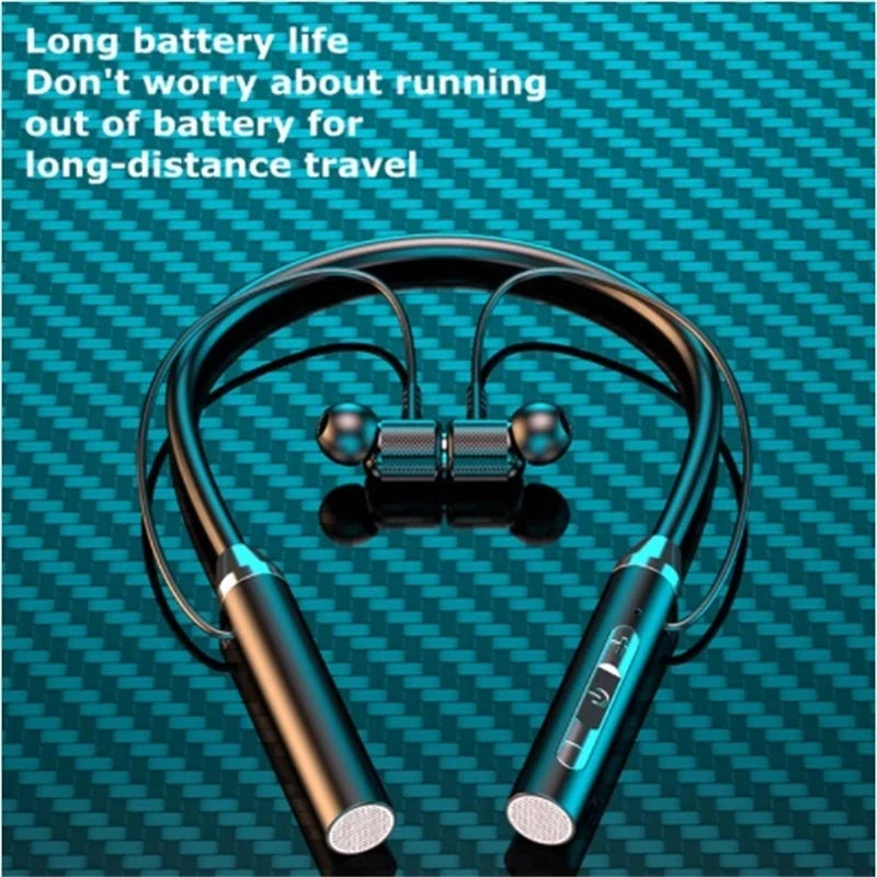 FlexBeats™ — Wireless Bluetooth Neckband Earphones with Mic
