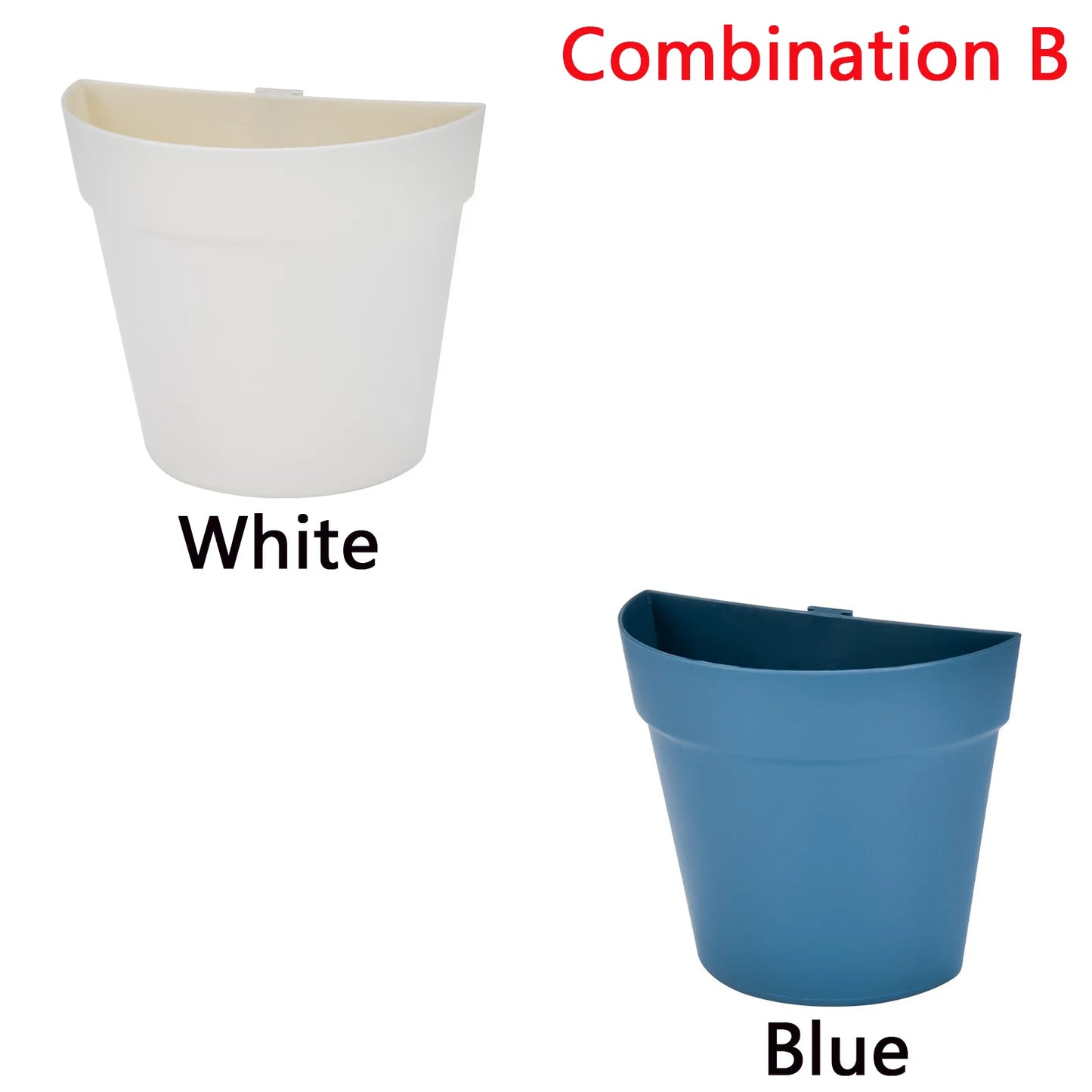 WallBloom™ Semi-Circular Wall Planter – No-Drill Hydroponic Flower Pot for Indoors & Balconies