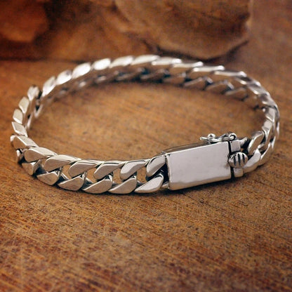 Vintage Silver Ethnic Dragon Cuff Bracelet – Bold Men’s Motorcycle & Street Style Jewelry