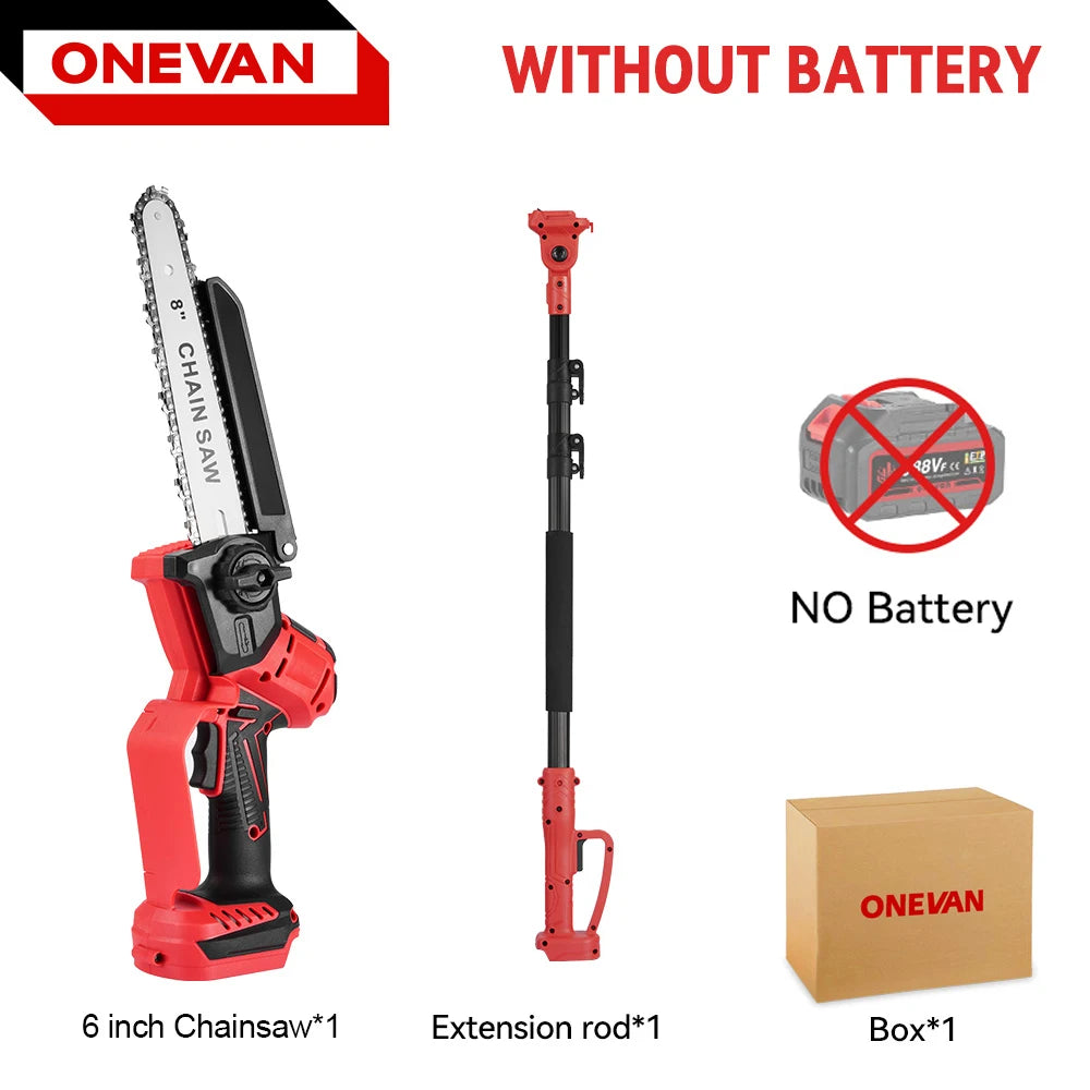 ONEVAN PowerTrim Pro™ — 3-in-1 Cordless Chainsaw & Pruning Shears (3500W, Brushless Motor)