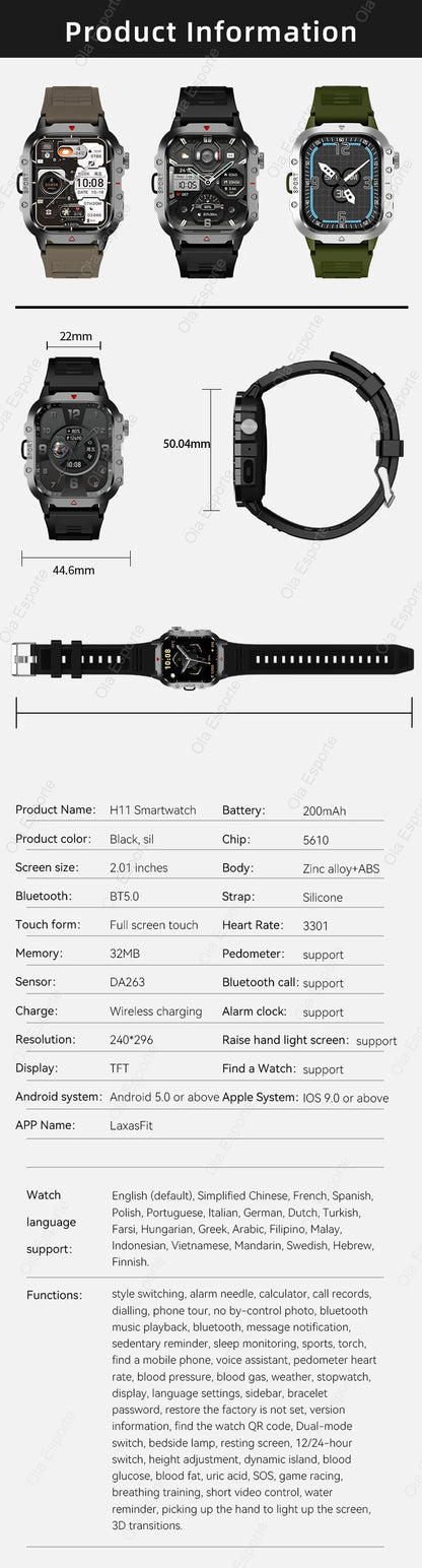 TactiTrack™ Outdoor GPS Smartwatch – Rugged Smart Gear for Men