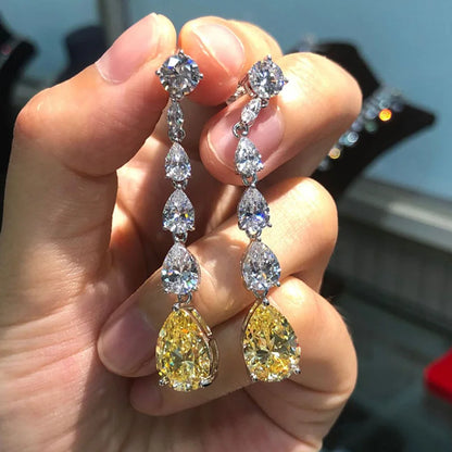 Huitan™ Dazzling CZ Stud Earrings – Glamorous Sparkle for Parties & Everyday Elegance
