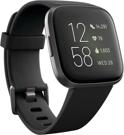 🖤 Fitbit Versa 2™ – Health & Fitness Smartwatch with Alexa, Heart Rate, Sleep & Swim Tracking